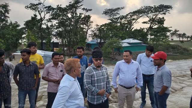 মনপুরার চতুর পার্শ্বে টেকসই বেড়িবাঁধ নির্মাণ ও কার্পেটিং রাস্তা বহাল চায় মনপুরাবাসী